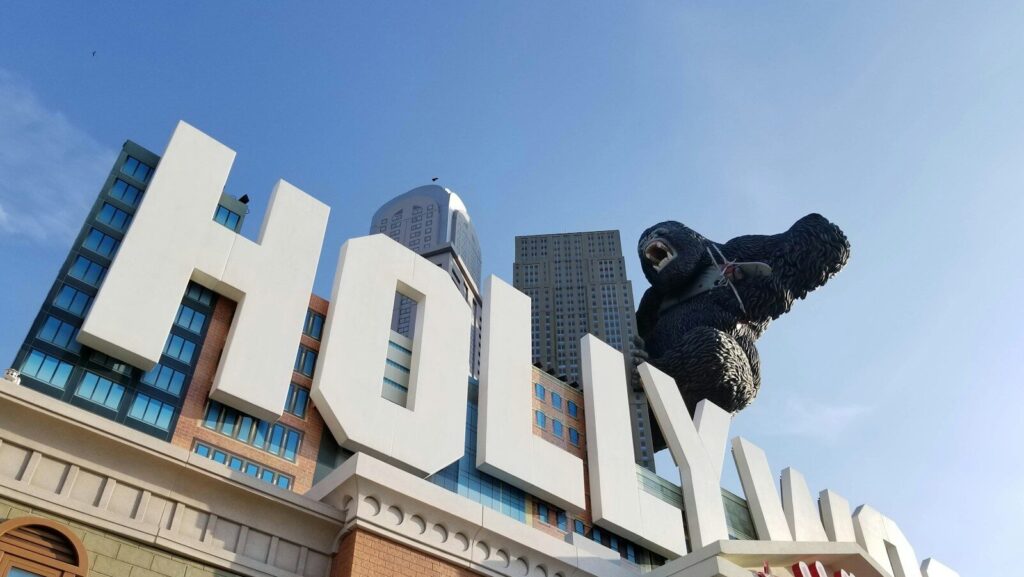 low-angle photography of hollywood building
